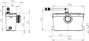 Best Saniflo for a Tenanted Property The Saniaccess Macerator Pump Dimensions